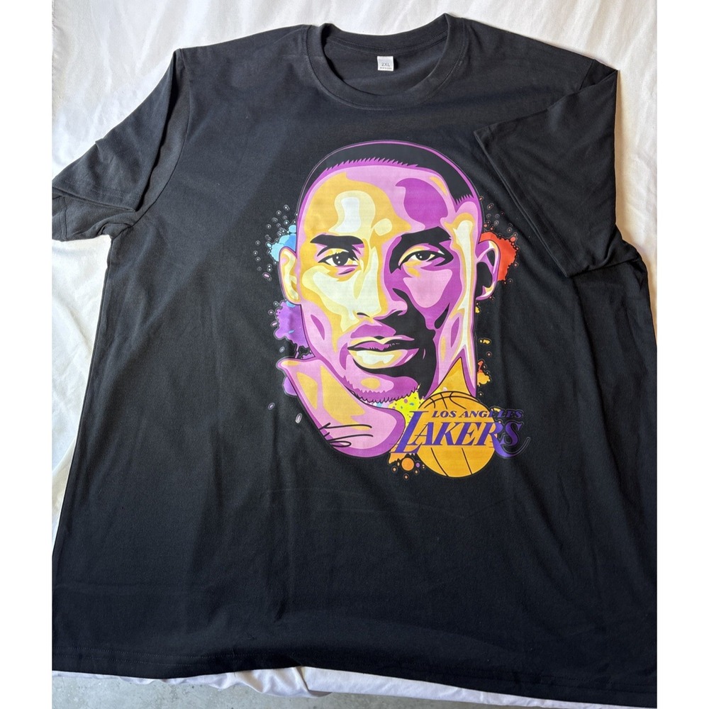 Men's Unbranded Short Sleeve Tee XXL Black Kobe Bryant (18T)